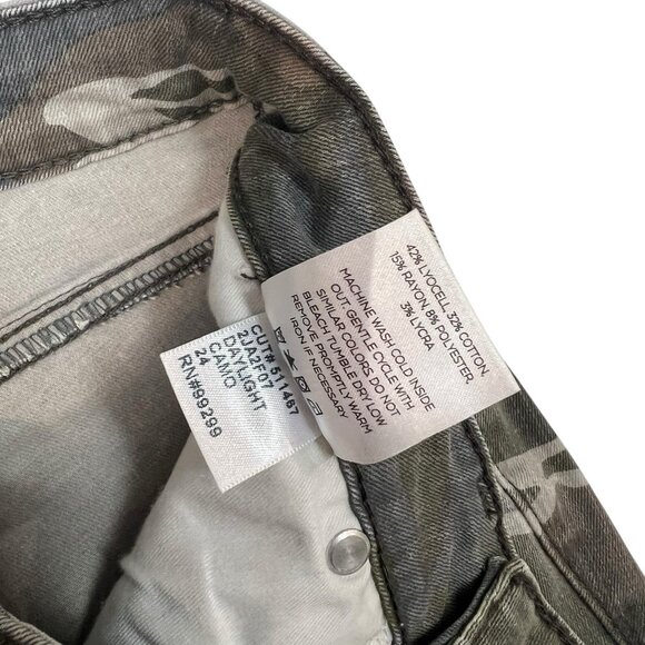 Level 99 Madison Skinny Ankle Jeans Size 24 Waist Daylight Camo Print 2JA2F07 - Picture 9 of 10